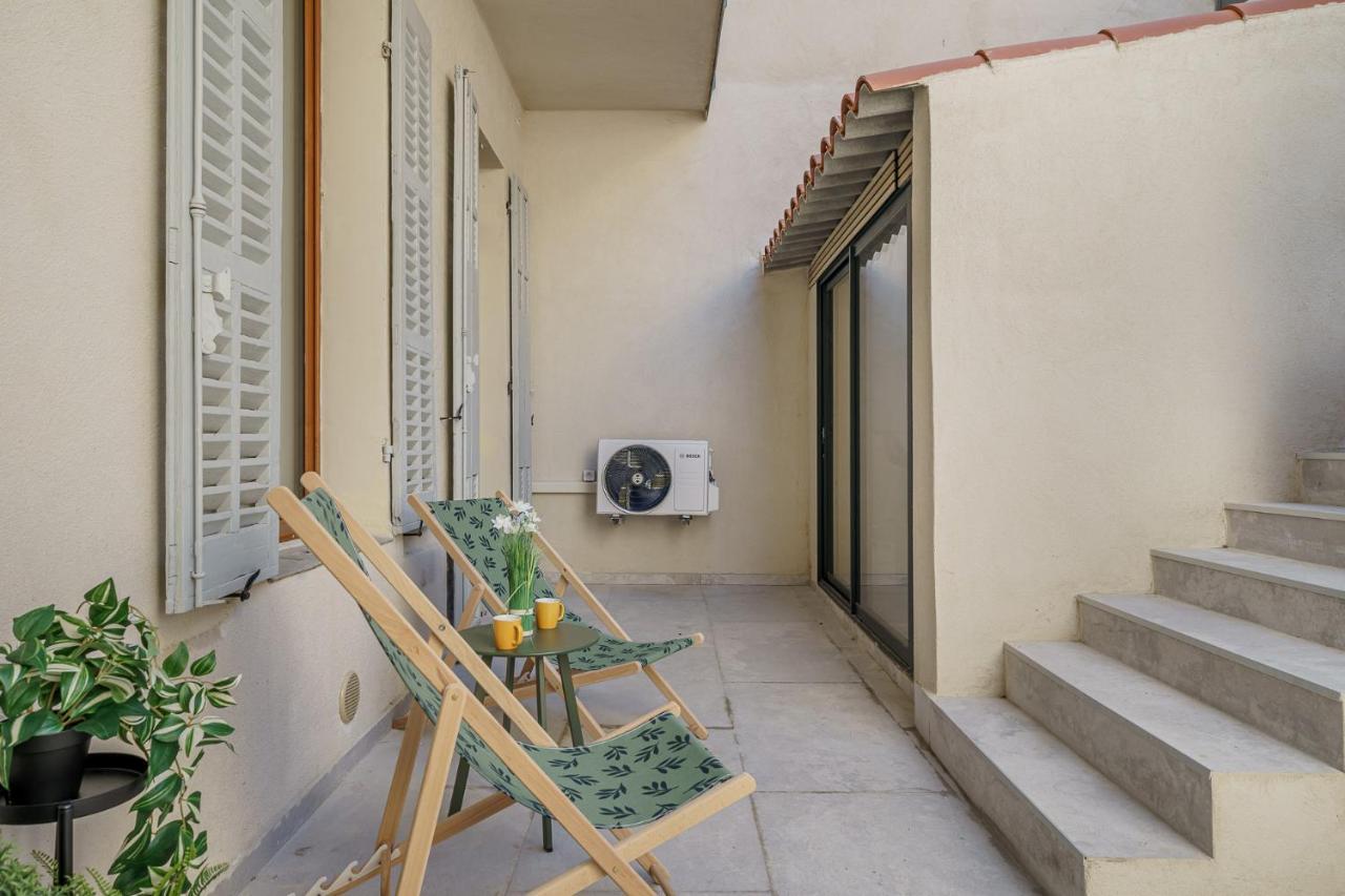 Sublime Appartement Avec Terrasse & Climatisation Marseille Extérieur photo
